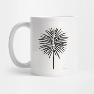 fan palm black Mug